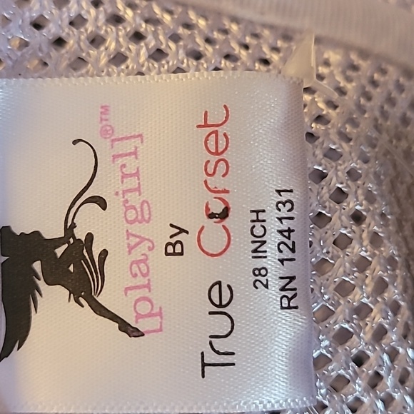 (NWT) PRETTYLITTLETHING CORSET (Size 28inch) Mesh material White - Picture 8 of 9